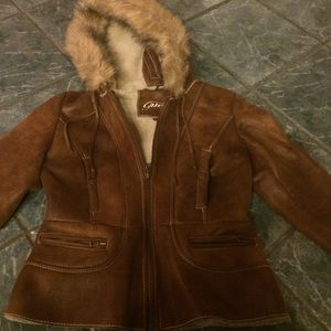 GUESS leather coat
